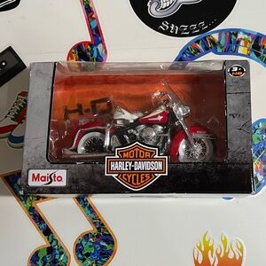 Harley-Davidson H-D Custom Model with Black and Orange Logo